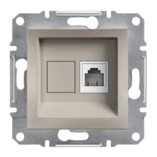 Schneider Electric - EPH4100169 - Asfora Rj11 Telephone Socket Bronz - 1