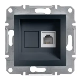 EPH4100171 - Asfora Rj11 Telephone Socket Anthracite - 1