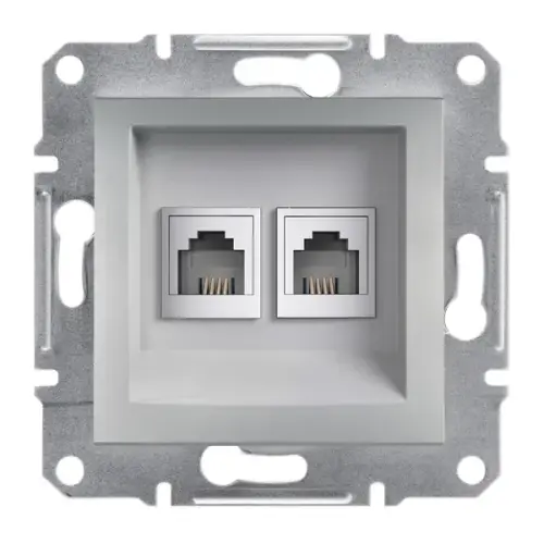 Schneider Electric - EPH4200161 - Asfora 2*rj11-4 Kontaklı Alüminyum - 1
