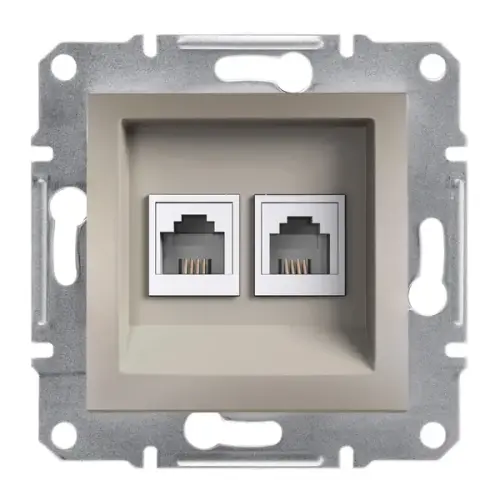 Schneider Electric - EPH4200169 - Asfora 2*rj11-4 Kontaklı Bronz - 1