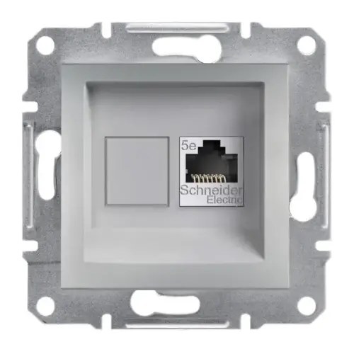 Schneider Electric - EPH4300161 - Asfora Rj45 Cat5e Utp Data Socket Alum - 1