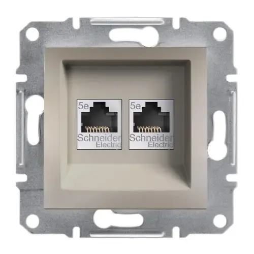 Schneider Electric - EPH4400169 - Asfora 2xrj45 Cat5e Data Sckt Utp Bronze - 1
