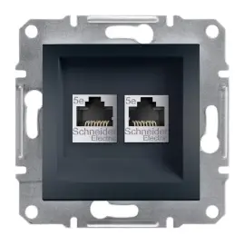 EPH4400171 - Asfora 2xrj45 Cat5e Utp Data Socket Ant - 1
