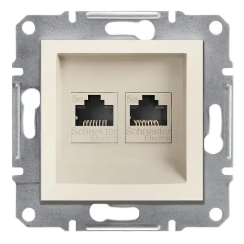 Schneider Electric - EPH4470123 - Asfora 2*rj45cat5e-utp Çerçevesiz - 1