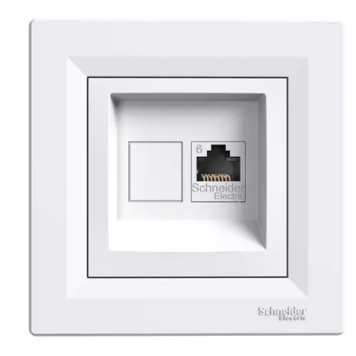 Schneider Electric - EPH4700121 - Asfora Rj45 Cat6 Utp Data Socket White - 1