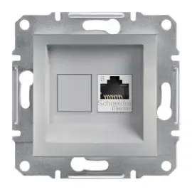 EPH4700161 - Asfora Rj45 Cat6 Utp Data Socket Alum - 1