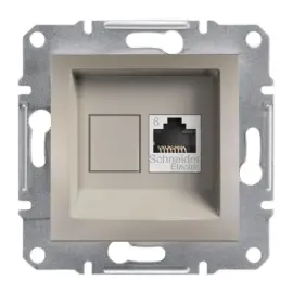 EPH4700169 - Asfora Rj45 Cat6 Utp Data Socket Bronz - 1