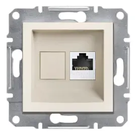 EPH4770123 - Asfora Rj45 Cat6 Utp Data Skt W/ofrm Crm - 1
