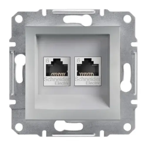 Schneider Electric - EPH4800161 - Asfora 2*rj45 Cat.6 Utp Alüminyum - 1