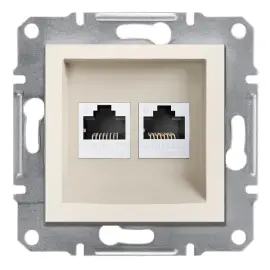 EPH4870123 - Asfora 2*rj45cat6-utp Çerçevesiz - 1