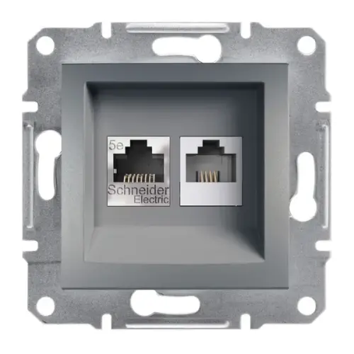 Schneider Electric - EPH4900162 - Asfora Rj45 Cat5e Stp Rj12.çelik - 1