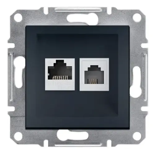 Schneider Electric - EPH5200171 - Asfora Rj45+rj11 Cat6 Utp Data Skt Ant - 1