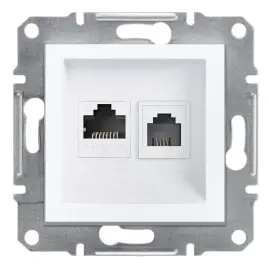 EPH5270121 - Asfora Rj11 + Rj45 Cat6 Utp Çerçevesiz - 1