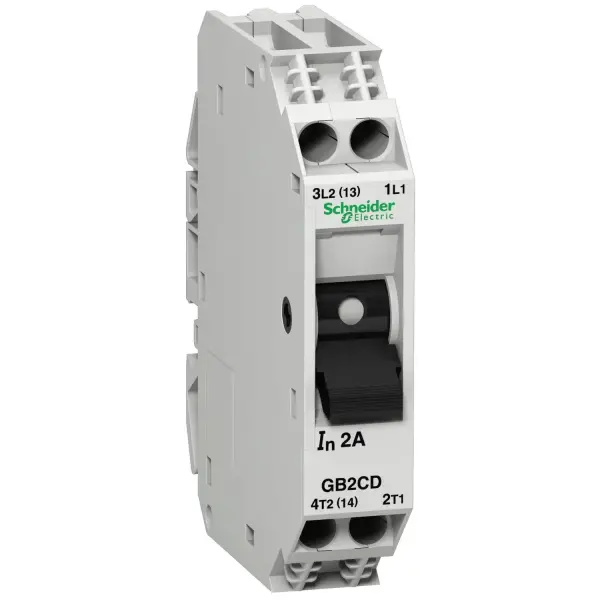 Schneider Electric - GB2CD08 - TeSys GB2 - termik - manyetik devre kesici - 1P + N - 3 A - Id = 40 A - 1