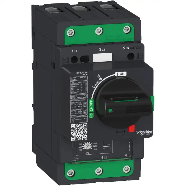 Schneider Electric - GV4L80B - Manyetik devre kesici, TeSys GV4, 3P, 80 A, Icu 25 kA, EverLink terminal - 1