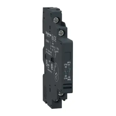 Schneider Electric - GVAN11 - TeSys GV2 ve GV3 - Yardımcı Kontak Bloğu - 1NA 1NK - Sol tarafa monte - Vida kelepçesi terminalleri - 1