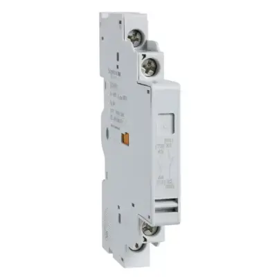 Schneider Electric - GZ1AN11 - Easypact TVS GZ1E- Yardımcı Kontak Bloğu - 1NA 1NK - Sol tarafa monte - Vida kelepçesi terminalleri - 1