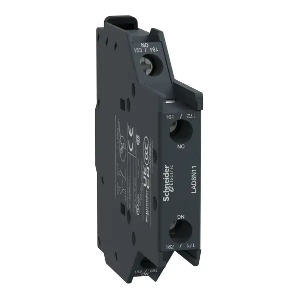 Schneider Electric - LAD8N11 - TeSys D - yardımcı kontak bloğu - 1 NA + 1 NK - vida kelepçesi terminalleri - 1