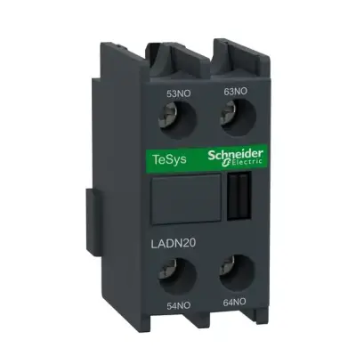 Schneider Electric - LADN20 - TeSys D - yardımcı kontak bloğu - 2 NA - vida kelepçesi terminalleri - 1