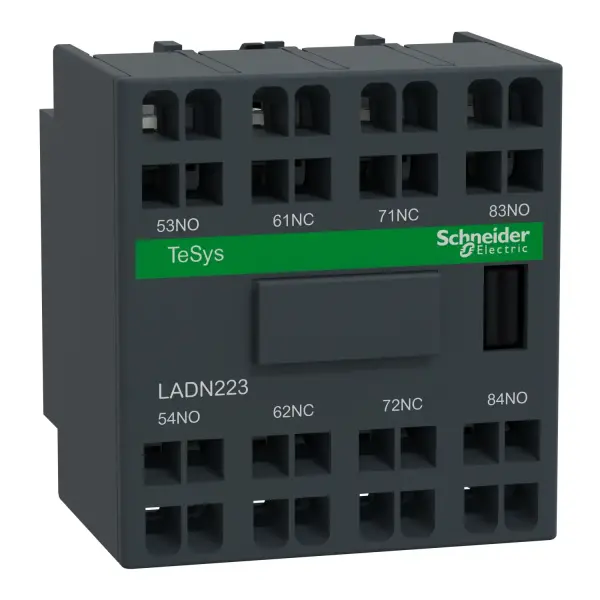 Schneider Electric - LADN223 - TeSys D - yardımcı kontak bloğu - 2 NA + 2 NK - yaylı terminaller - 1