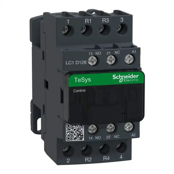 Schneider Electric - LC1D128M7 - TeSys D kontaktör - 4P(2 NA + 2 NK) - AC-1 - <= 440 V 25 A - 220 V AC bobin - 1