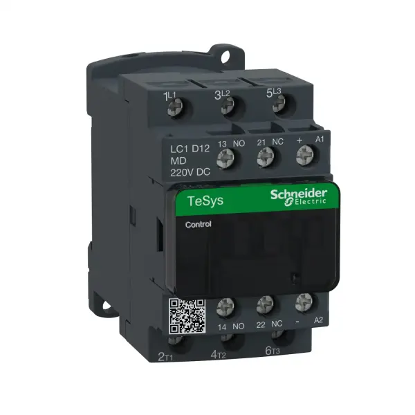 Schneider Electric - LC1D12MD - TeSys D kontaktör - 3P(3 NA) - AC-3 - <= 440 V 12 A - 220 V DC bobin - 1