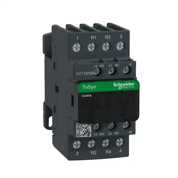 Schneider Electric - LC1D258B7 - TeSys D kontaktör - 4P(2 NA + 2 NK) - AC-1 - <= 440 V 40 A - 24 V AC bobin - 1