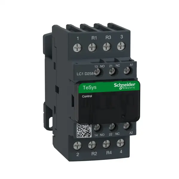 Schneider Electric - LC1D258F7 - TeSys D kontaktör - 4P(2 NA + 2 NK) - AC-1 - <= 440 V 40 A - 110 V AC bobin - 1
