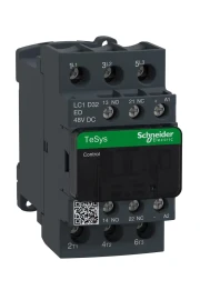 LC1D32ED - TeSys D kontaktör - 3P(3 NA) - AC - 3 - <= 440 V 32 A - 48 V DC bobin - 1