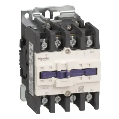 Schneider Electric - LC1D40008E7 - TeSys D kontaktör - 4P(2 NA + 2 NK) - AC-1 - <= 440 V 60 A - 48 V AC bobin - 1