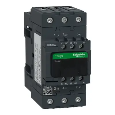 Schneider Electric - LC1D50AF7 - TeSys D kontaktör - 3P(3 NA) - AC-3 - <= 440 V 50 A - 110 V AC 50/60 Hz bobin - 1
