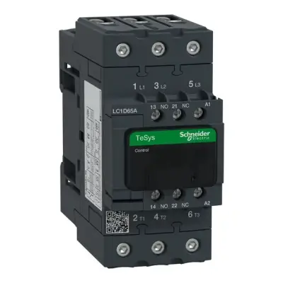 Schneider Electric - LC1D65AF7 - TeSys D kontaktör - 3P(3 NA) - AC-3 - <= 440 V 65 A - 110 V AC 50/60 Hz bobin - 1