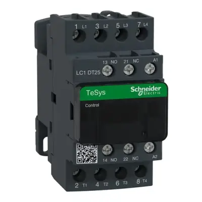 Schneider Electric - LC1DT25E7 - TeSys D kontaktör - 4P(4 NA) - AC-1 - <= 440 V 25 A - 48 V AC bobin - 1