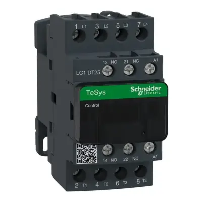Schneider Electric - LC1DT25M7 - TeSys D kontaktör - 4P(4 NA) - AC-1 - <= 440 V 25 A - 220 V AC bobin - 1