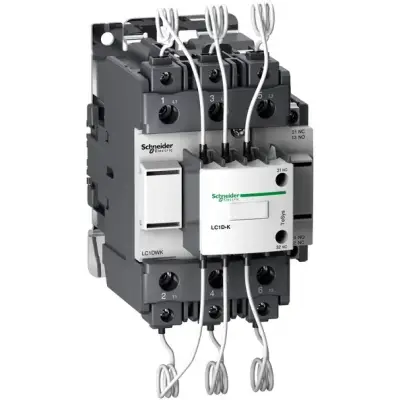 Schneider Electric - LC1DWK12M7 - kontaktör TeSys LC1-DW - 3 kutup - 400...440V 60 kVAr - bobin 220 V AC - 1