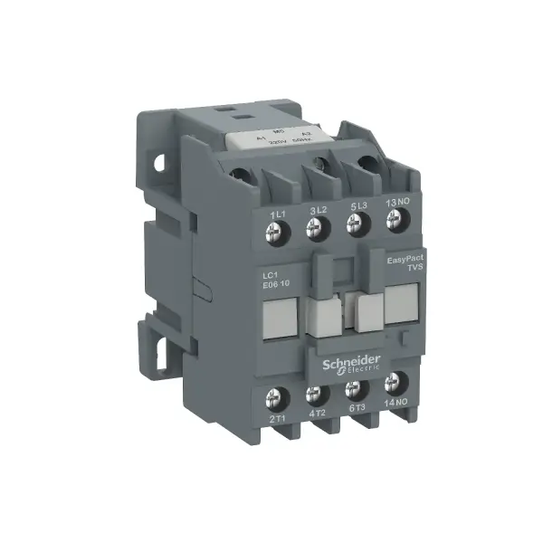 Schneider Electric - LC1E1210M7 - Kontaktör,EasyPact TVS,3P(3NO),AC-3,<=440V,12A,220V AC bobin,50/60Hz,1NO yardımcı kontak - 1