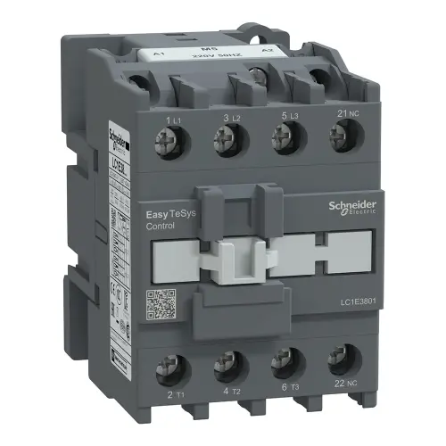Schneider Electric - LC1E3801M5 - EasyPact TVS kontaktör 3P(3 NA) - AC-3 - <= 440 V 38A - 220 V AC bobin - 1