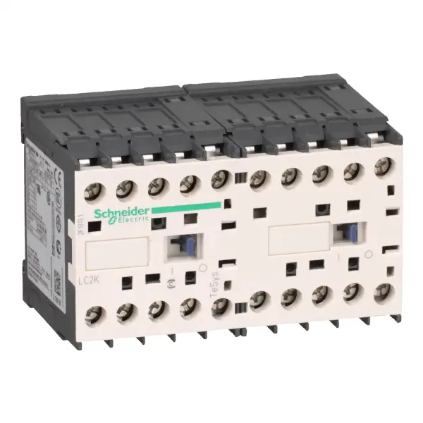 Schneider Electric - LC2K09015E7 - TeSys K enversör kontaktör - 3P(3 NA) - AC-3 - <= 440 V 9 A - 48 V AC bobin - 1