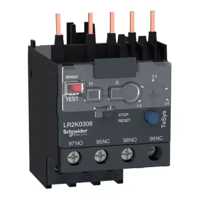 Schneider Electric - LR2K0308 - TeSys K - diferansiyel termal aşırı yük röleleri - 1,8...2,6 - sınıf 10A - 1