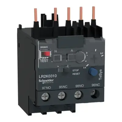 Schneider Electric - LR2K0310 - TeSys K - diferansiyel termal aşırı yük röleleri -2,6...3,7 A - sınıf 10A - 1