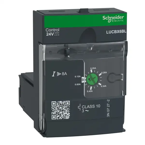 Schneider Electric - LUCBX6BL - gelişmiş kontrol ünitesi LUCB - sınıf 10 - 0,15...0,6 A - 24 V DC - 1