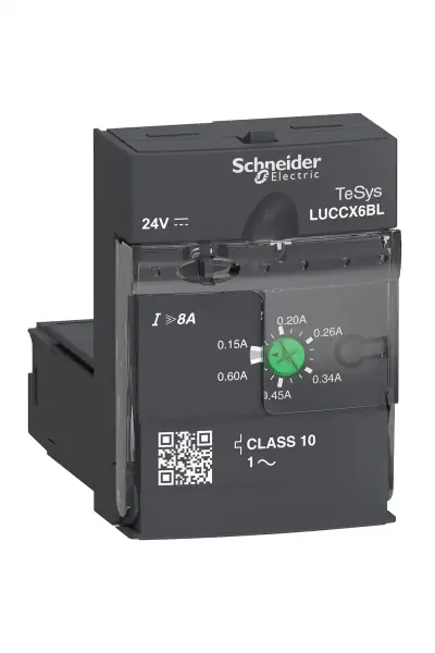 Schneider Electric - LUCCX6BL - gelişmiş kontrol ünitesi LUCC - sınıf 10 - 0,15...0,6 A - 24 V DC - 1
