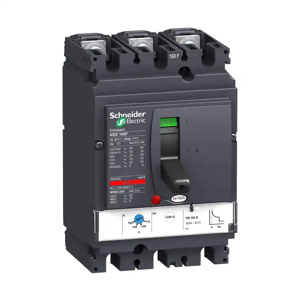 Schneider Electric - LV430631 - devre kesici Compact NSX160F - TMD - 125 A - 3 kutup 3d - 1