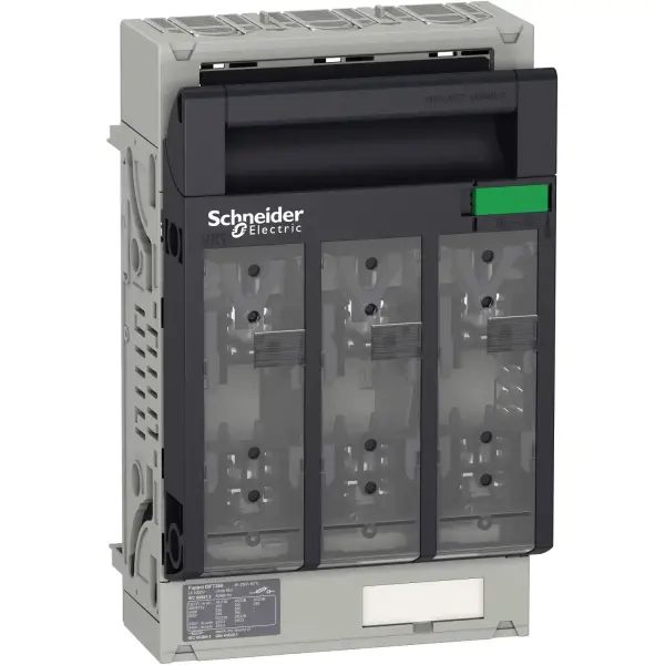 Schneider Electric - LV480805 - Fuse switch disconnector, FuPacT ISFT250, 250 A, DIN NH01, 3 poles, busbars mounting, turnable hook - 1