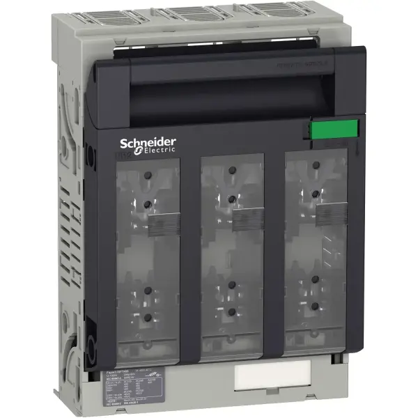 Schneider Electric - LV480806 - Fuse switch disconnector, FuPacT ISFT400, 400 A, DIN NH02, 3 poles, backplate mounting - 1