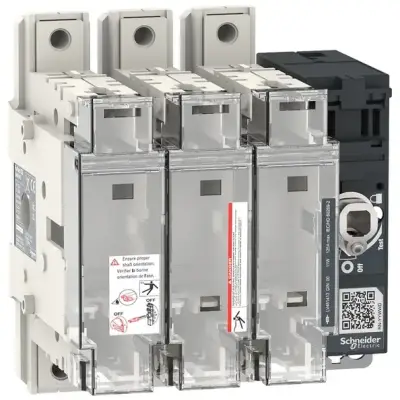 Schneider Electric - LV481413 - anahtar bağlantı kesici sigorta, FuPacT GSD125, 125 A, 3 kutuplu, sigorta tipi DIN NH00, ön ve sağ taraf kontrolü - 1