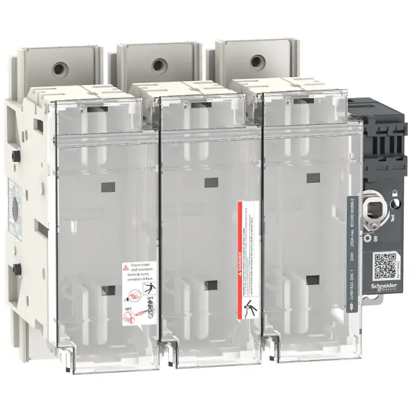 Schneider Electric - LV481433 - anahtar bağlantı kesici sigorta, FuPacT GSD250, 250 A, 3 kutuplu, sigorta tipi DIN NH1, ön ve sağ taraf kontrolü - 1