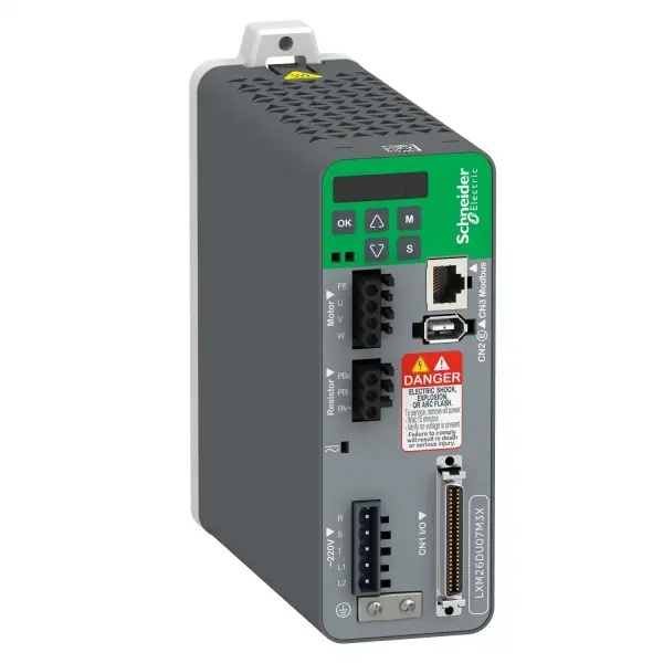 Schneider Electric - LXM26DU07M3X - hareketli servo sürücüsü - Lexium 26 - single ve üç fazlı 200...230 V - 750 W - 1