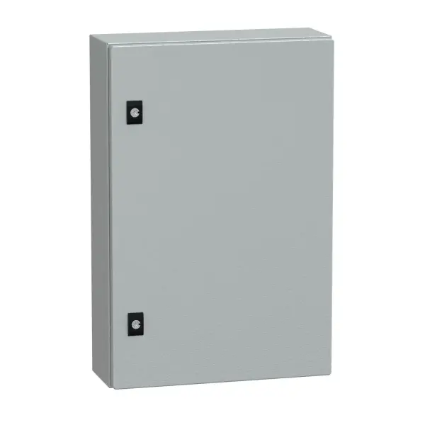 Schneider Electric - NSYCRN64150 - Spacial CRN düz kapı, montaj plakasız. H600xW400xD150 IP66 IK10 RAL7035. - 1