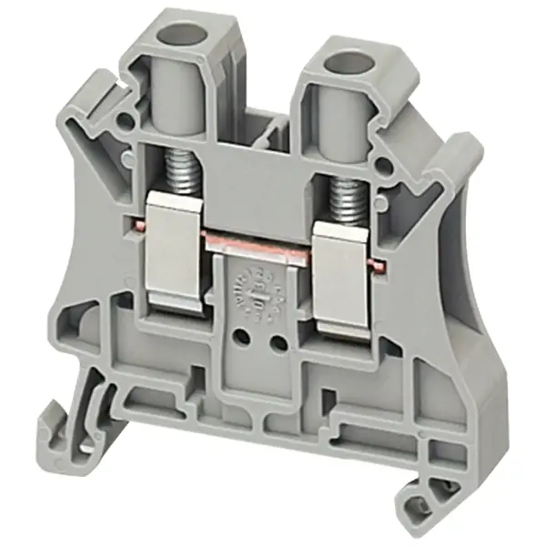 Schneider Electric - NSYTRV62 - VİDALI TERMINAL, GEÇİŞLİ, 2 NOKTA, 6MMÂ² , GRİ - 1